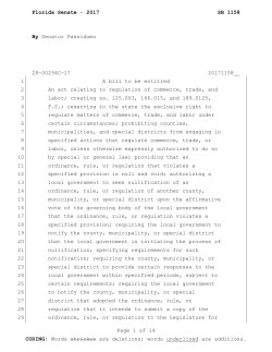 SB 1158 - The Florida Senate