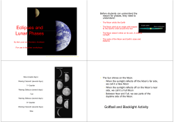 Eclipses and Lunar Phases