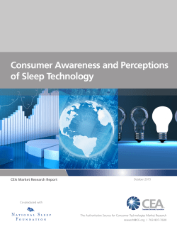 Consumer Awareness and Perceptions of Sleep Technology
