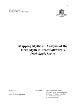 Mapping Myth: an Analysis of the Hero Myth in FromSoftware`s Dark