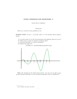 Extra Problems - Math Berkeley