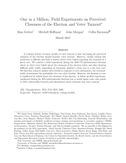 One in a Million: Field Experiments on Perceived Closeness of the