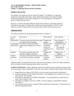 acct 100 hybrid course – professor farina