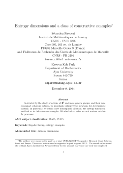 Entropy dimensions and a class of constructive examples