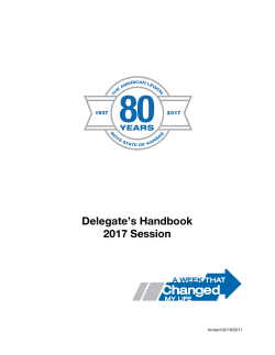 The Delegate Handbook