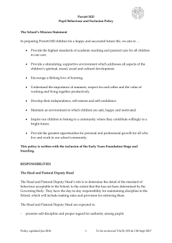 In approving this policy the governing body has