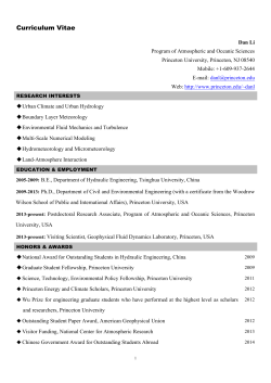 Curriculum Vitae - Boston University