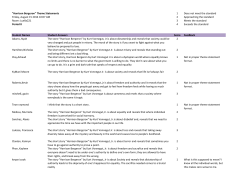 "Harrison Bergeron" Theme Statements 1 Does not meet the