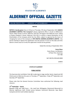 11th September 2015 - States of Alderney