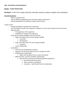 Unit: Interactions among Organisms