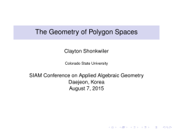 The Geometry of Polygon Spaces