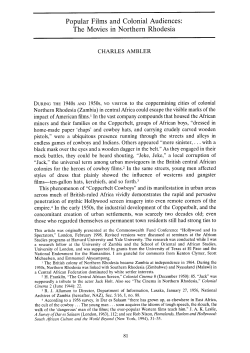 Popular Films and Colonial Audiences: The