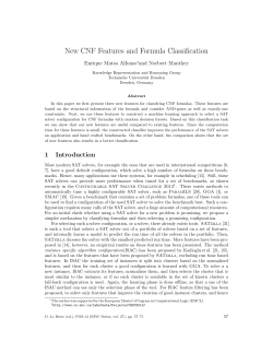 New CNF Features and Formula Classification