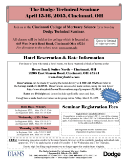 The Dodge Technical Seminar April 15