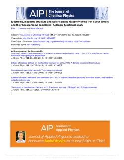 Electronic, magnetic structure and water splitting reactivity of the iron