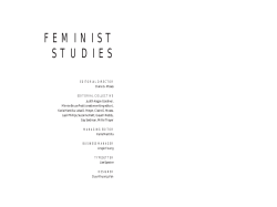 Feminist Studies > Contemporary Native American Women Artists