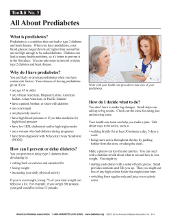 All About Prediabetes - Diabetes Pro