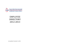 employee directory 2012-2013 - Eagle Mountain