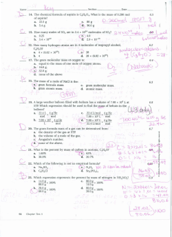 of Practice Test Answer Key