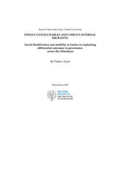 Pallavi Aiyar - Reuters Institute for the study of Journalism