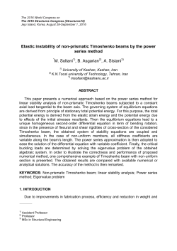 Elastic instability of non-prismatic Timoshenko beams by the power
