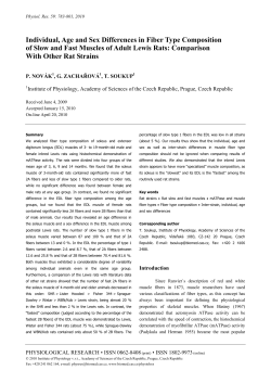Individual, Age and Sex Differences in Fiber Type Composition of