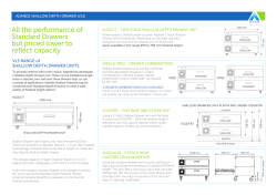 All the performance of Standard Drawers but priced lower to reflect