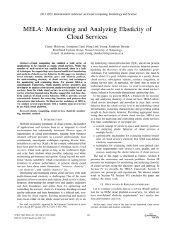 MELA: Monitoring and Analyzing Elasticity of Cloud Services