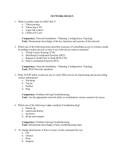 NETWORK DESIGN 1. What is another name for IEEE - FBLA-PBL