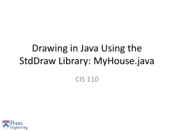 Drawing in Java Using the StdDraw Library