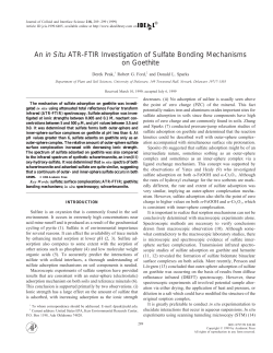 An in Situ ATR-FTIR Investigation of Sulfate Bonding