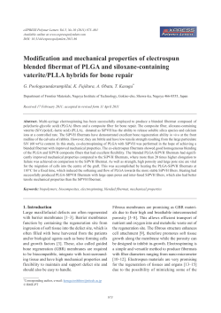 Modification and mechanical properties of electrospun blended