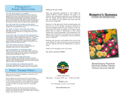 planting and growing guide - Roberta`s Gardens