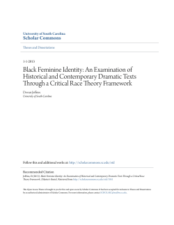 Black Feminine Identity: An Examination of Historical