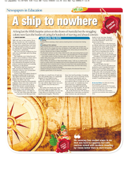 At long last the HMS Surprise arrives on the shores of Australia but