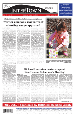 Warner company may move if shooting range