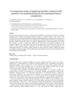 A comparison study of applying metallic coating on - DORAS