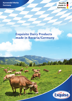 Exquisite Dairy Products made in Bavaria/Germany
