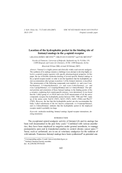 Location of the hydrophobic pocket in the binding site of