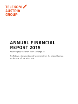 annual financial report 2015