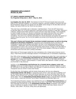 EMBARGOED UNTIL 8:35AM PT ON JULY 16, 2015