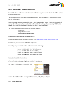 Isomet iMS4 GUI Software Guide