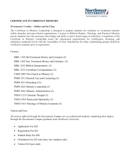 Program Information Sheets