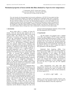 Mechanical properties of boron nitride thin films