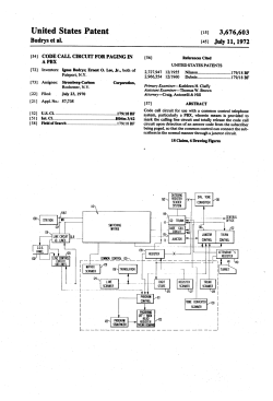 Code call circuit for paging in a pbx
