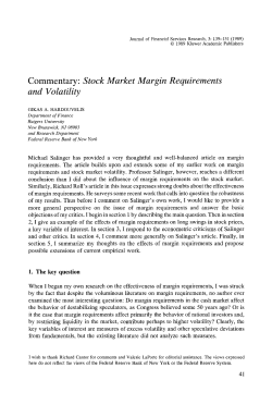 Stock market margin requirements and volatility
