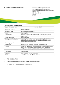 Environment and Regeneration - Islington Council