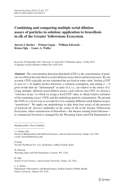 Combining and comparing multiple serial dilution assays of particles