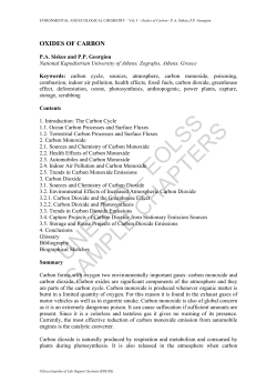 Oxides of Carbon