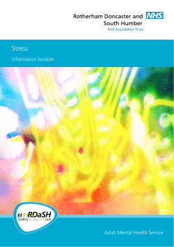 Stress - RDaSH NHS Foundation Trust